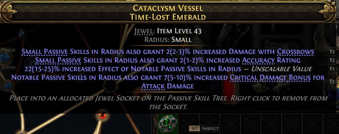 MMOJUGG Path of Exile 2 CATACLYSM VESSEL TIME-LOST EMERALD#1144128 Details View of Item Function and Use