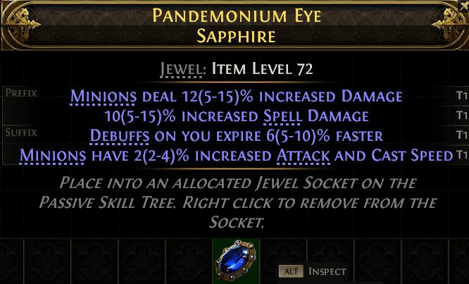 MMOJUGG Path of Exile 2 PANDEMONIUM EYE SAPPHIRE#1144548 Details View of Item Function and Use