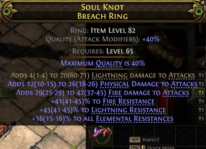 MMOJUGG Path of Exile 2 SOUL KNOT BREACH RING#1149632 Details View of Item Function and Use