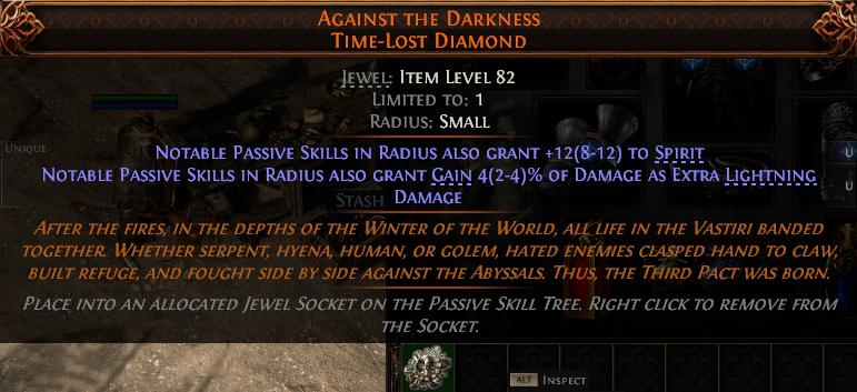 MMOJUGG Path of Exile 2 AGAINST THE DARKNESS TIME-LOST DIAMOND#1172874 Details View of Item Function and Use